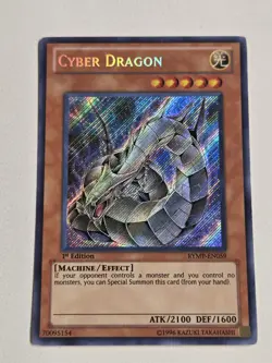 Cyber Dragon (Alt Art) RYMP-EN059 Secret Rare 1st Edition Yugioh Vintage NM - Image 1