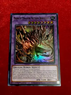 Yu-Gi-Oh! Primite Dragon Nether Berzelius DUAD-EN035 Ultra Rare 1st Ed. Unplayed - Image 1
