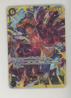 One Piece Japanese OP10-118 Monkey D Luffy Alternate Art Secret Rare - Image 1