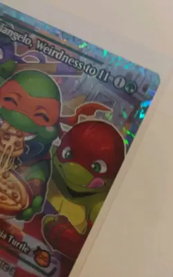 Magic: The Gathering Michelangelo Weirdness to 11 Fracture Foil TMNT Card - Image 5