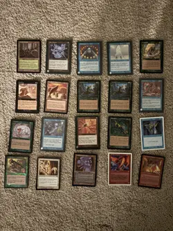 MTG Card Lot 20 Cards Mercadian Masques Nemesis Starter 1999 Thunder Dragon - Image 1