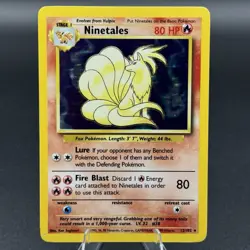 Ninetales 12/102 - HOLO RARE - BASE SET - VINTAGE WOTC POKEMON CARD - Image 1