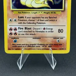 Ninetales 12/102 - HOLO RARE - BASE SET - VINTAGE WOTC POKEMON CARD - Image 3