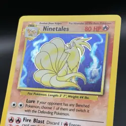 Ninetales 12/102 - HOLO RARE - BASE SET - VINTAGE WOTC POKEMON CARD - Image 4