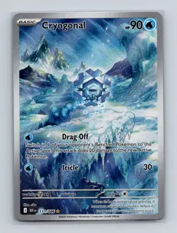 Cryogonal 111 2025 Pokemon S&V Black Bolt Illustration Rare Card NM+ - Image 1