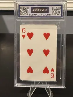 BABE RUTH 1978 Landsman Sports Deck 6 of Hearts Playing Card CCG 9 - Image 2