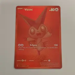 Pokemon Victini Basic Rare Card 172/086 2025 80 HP 120 Attack English TCG - Image 1