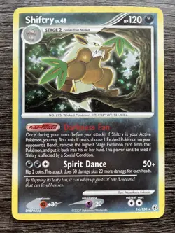 Pokemon Card - Shiftry 14/130 Diamond and Pearl Holo - LP - Image 1