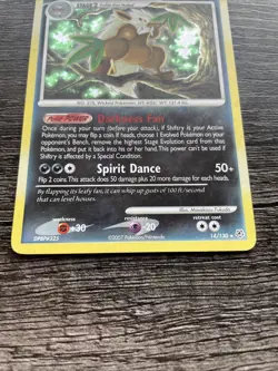 Pokemon Card - Shiftry 14/130 Diamond and Pearl Holo - LP - Image 3