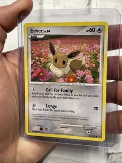 Pokemon Eevee (62) Common Normal Majestic Dawn 62/100 LP+ Pokemon TCG 2008 Card - Image 2