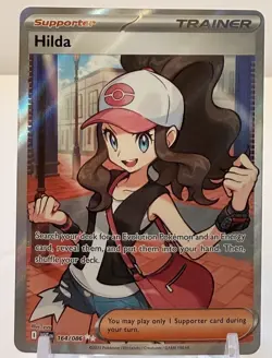 Hilda 164/086 Full Art Ultra Rare SV: White Flare Pokemon TCG Trainer Card - Image 1