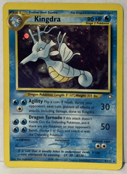 Kingdra Holo Rare Neo Genesis 8/111 Pokemon Card TCG-LP - Image 1
