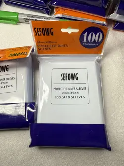 Sefowg 5000 Perfect Fit Inner Trading Card Sleeves Protector 64mm x 89mm - Image 5