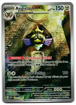 Aegislash 210/182 - Illustration Rare Paradox Rift Pokemon TCG 2023 - NM Card - Image 1