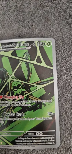 Pokemon TCG Team Rockets Spidops Card 187/182 Destined Rivals - Image 3