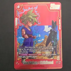 Bandai Son Gohan: Childhood SB02-006 R Battle Card 20000 Power Dragon Ball Super - Image 1