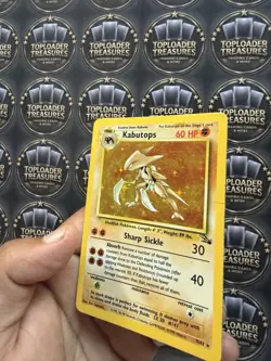 Pokemon Kabutops 60 HP Holo Rare Fossil 9/62 English 1999 Card Stock - Image 4
