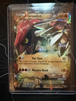 Pokemon Groudon EX XY42 XY Promo Holo 180 HP Basic Trading Card - Image 1