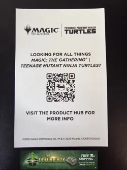 Magic The Gathering Teenage Mutant Ninja Turtles Mike Raph Don Leo Tin Sticker - Image 2