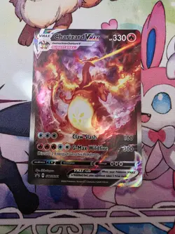 Pokemon TCG Charizard VMAX SWSH261 Sword & Shield Promo Holo Card NM Condition - Image 1