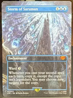 MTG TCG Storm of Saruman (Borderless) Universes Beyond: the Lord of the Rings - Image 1