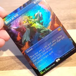 1x Force of Will, Borderless Art Foil 340, Double Masters 2XM, MTG NM - Image 3