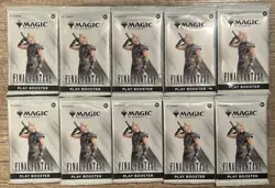 Magic: the Gathering Final Fantasy Play Booster Packs Lot of 10 NEW SEALED M:tG - Image 1