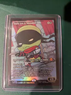 TMNT Dark Leo & Shredder showcase foil mtg - Image 1