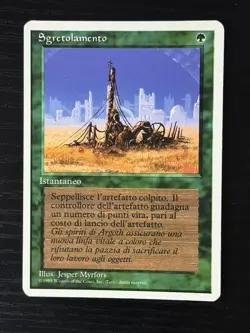 Magic MTG Italian Revised Crumble Artist Proof Near Mint - Only 50 Exist! - Image 1