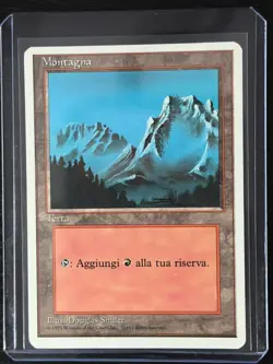 Magic MTG Italian Revised Mountain Artist Proof Near Mint - Only 50 Exist! - Image 3
