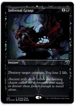 MTG FOIL Infernal Grasp P PPMID 389 NM - Image 1