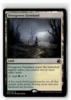MTG Overgrown Farmland Midnight Hunt 265/277 Innistrad NM Regular - Image 1