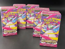 Lot of (5) Pokemon TCG Korean Mega Symphonia Booster Boxes M1S SEALED - Image 1