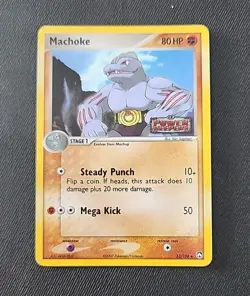 2007 Pokemon Machoke Holo Stamped EX Power Keepers 33/108 - Image 1