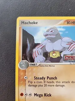 2007 Pokemon Machoke Holo Stamped EX Power Keepers 33/108 - Image 2