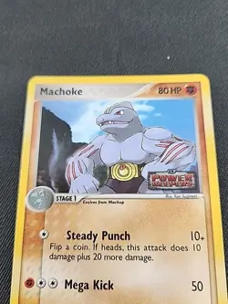 2007 Pokemon Machoke Holo Stamped EX Power Keepers 33/108 - Image 3