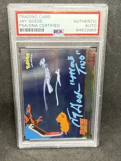 Pokemon Mewtwo Strikes Back Signed jaygoede autograph - Image 1