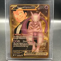 Pokemon TCG Team Rockets Mewtwo EX Destined Rivals 240/182 Near Mint - Image 1