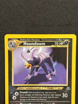 Pokemon TCG Houndoom Neo Discovery Card 23/75 Regular Rare, LP Condition - Image 3