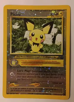 Pichu #35 Black Star Promo Holo Wizards Pokemon TCG NM - Image 1
