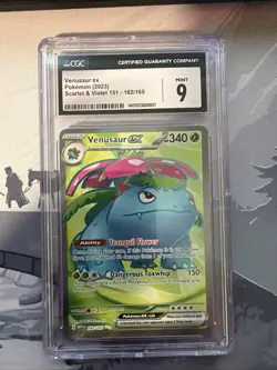 Pokemon Venusaur ex 182/165 Sv: Scarlet & Violet 151 Ultra Rare Holo CGC 9 - Image 1