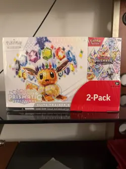 Pokemon Prismatic Evolutions Elite Trainer Box + Booster Bundle 2-pack Costco - Image 1