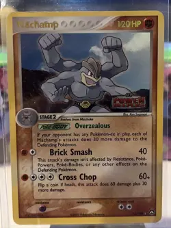 Pokemon TCG Machamp EX Power Keepers 11 Reverse Holo Holo Rare MP - Image 1