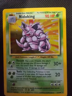 Pokemon TCG Nidoking Base Set 11/102 Holo 1999-2000 Wizards Base Set... - Image 1