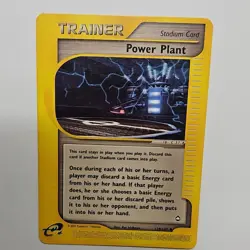 Pokemon Power Plant Trainer Uncommon Aquapolis 139/147 Regular 2002 - Image 1