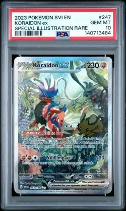 PSA 10 Gem Mint Pokemon Scarlet & Violet Koraidon Ex #247 SIR - Image 1