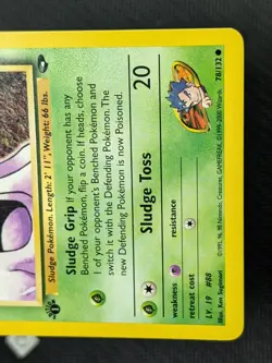Koga's Grimer 78/132 - Gym Challenge 1st Edition Pokemon TCG NM - Image 5