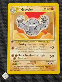 Graveler 30/64 - Neo Revelation 1st Edition Pokemon TCG NM - Image 1