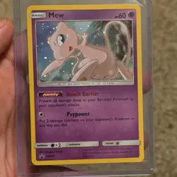 Pokemon TCG Mew SM215 Sun & Moon Black Star Promo Cosmos Holo - Image 1