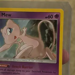 Pokemon TCG Mew SM215 Sun & Moon Black Star Promo Cosmos Holo - Image 3